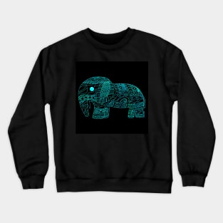 blue lagoon elephant ecopop Crewneck Sweatshirt